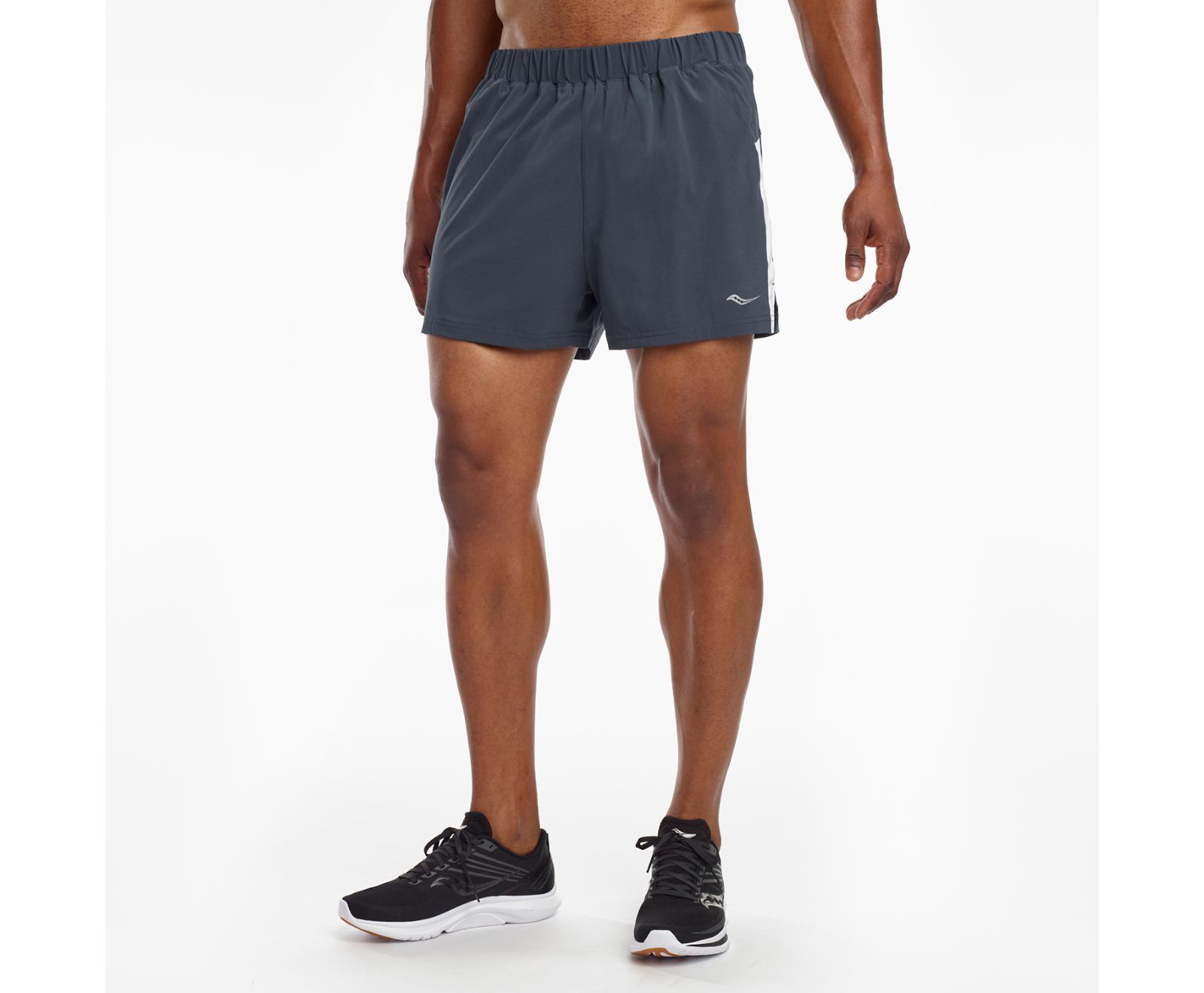 Saucony Outpace 3" Men's Shorts Blue | Canada 648BEXC